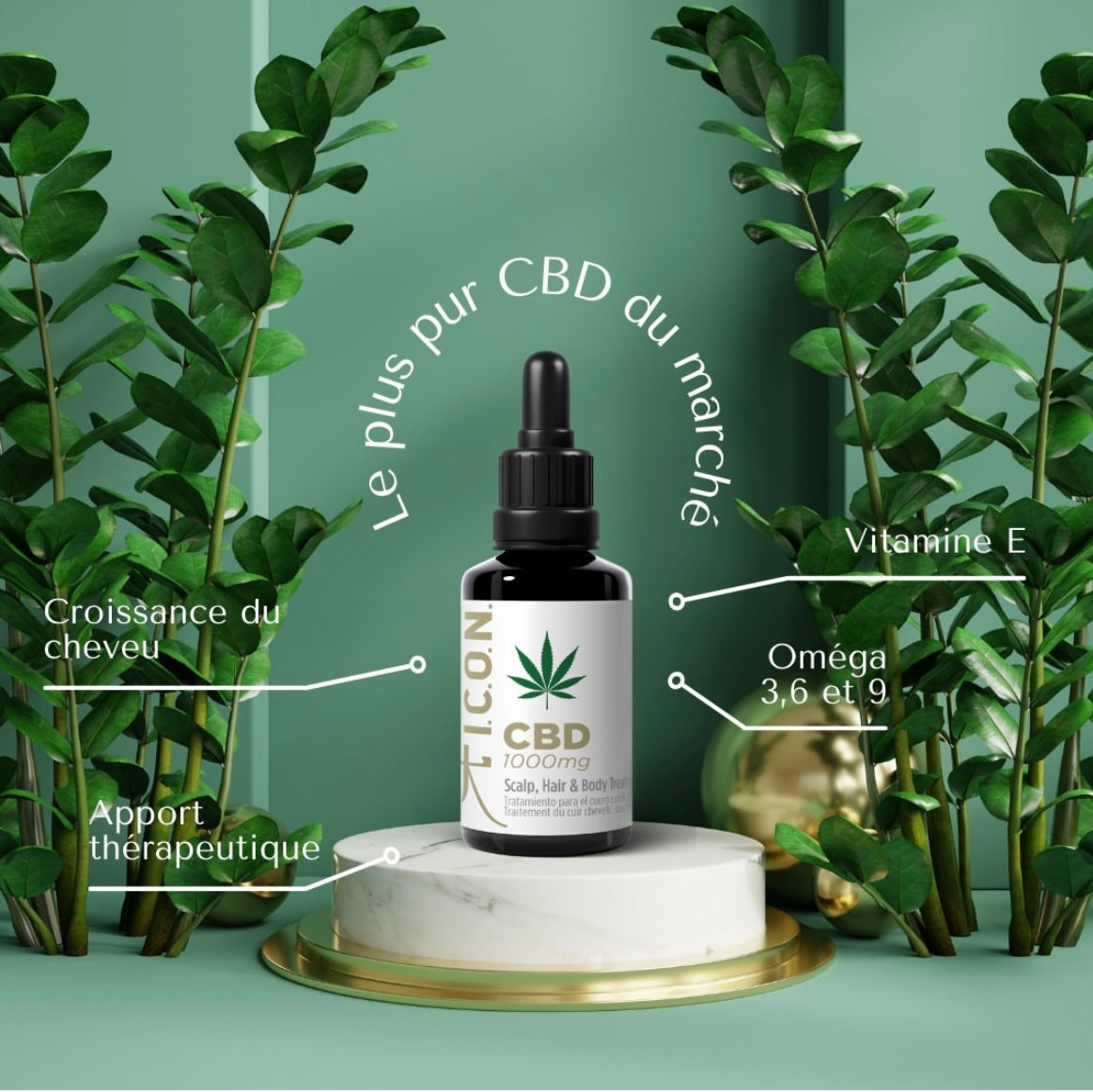 Huile CBD 30 ml – I.C.O.N ☘️